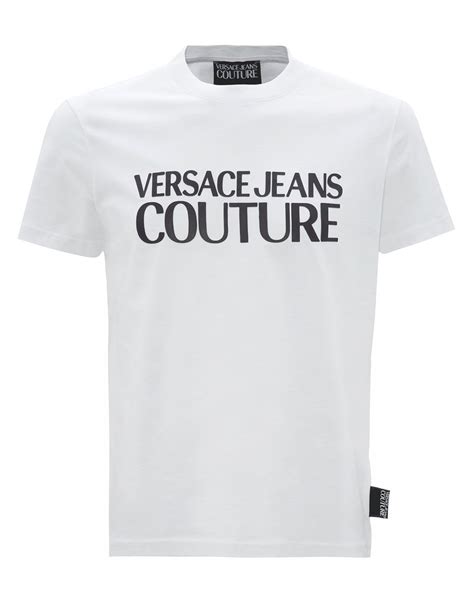 versace jeans couture t-shirt uomo|Versace Jeans Couture white shirt.